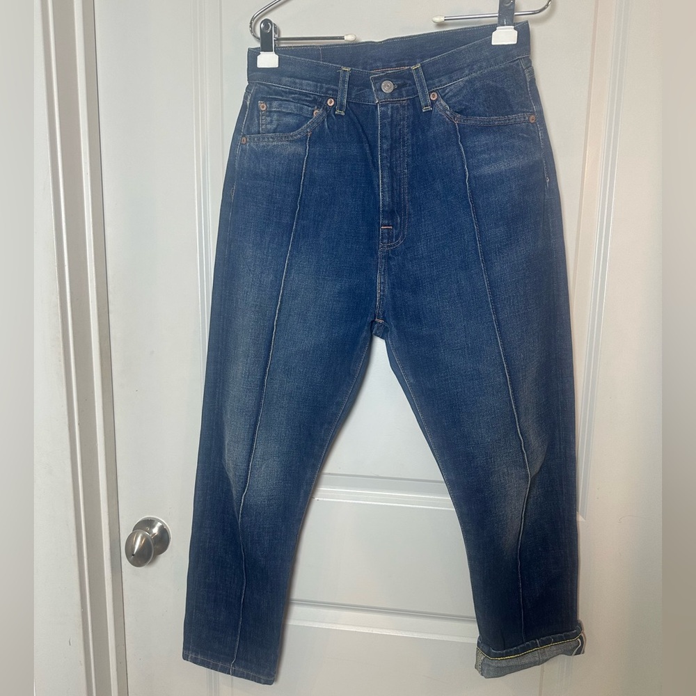 Vintage 701 Levi’s Selvedge Dark Wash Jeans, Size  29